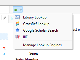 Screenshot of locate menu with IIIF option